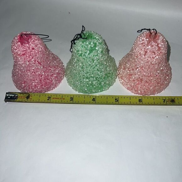 Antique Jewel bright Pink & Green sugar bell lot main image 1
